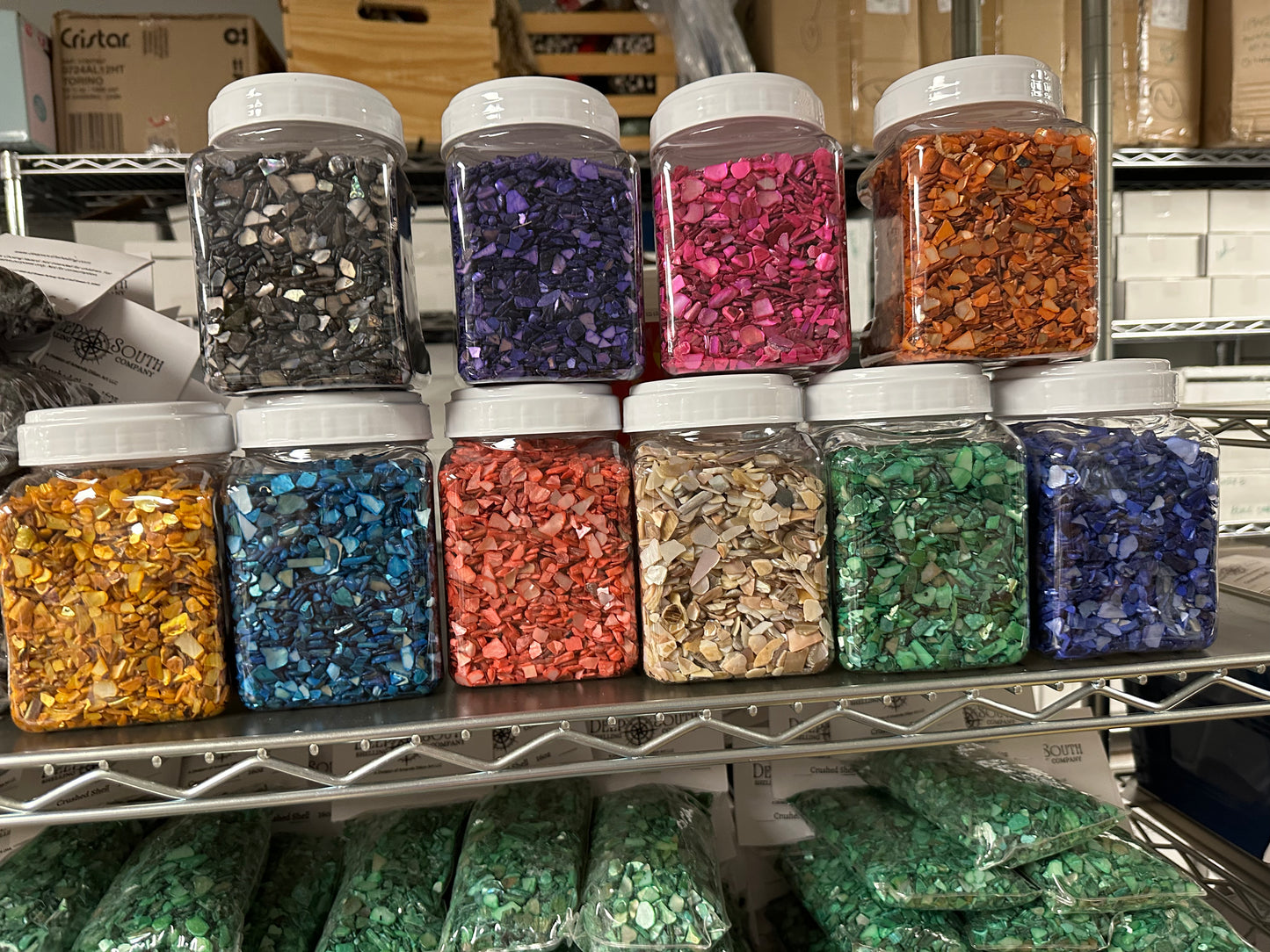 Rainbow Pack: Crushed Natural Shell Mix 10 Pounds