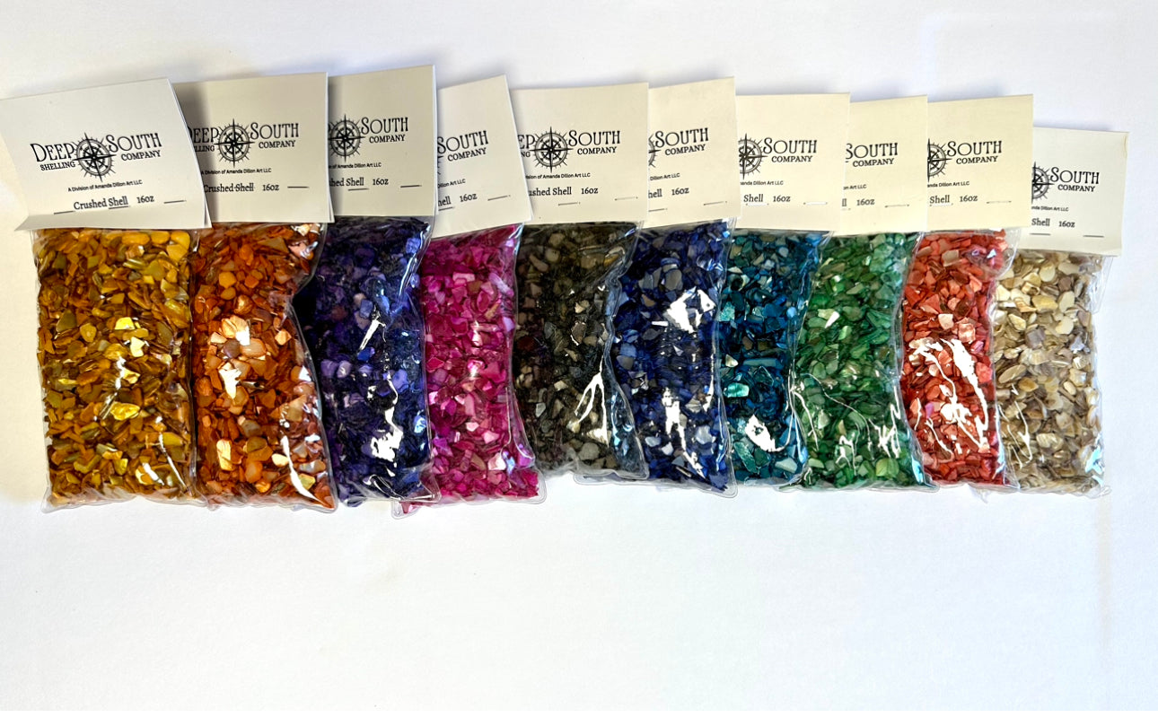 Navy Crushed Natural Shell Mix