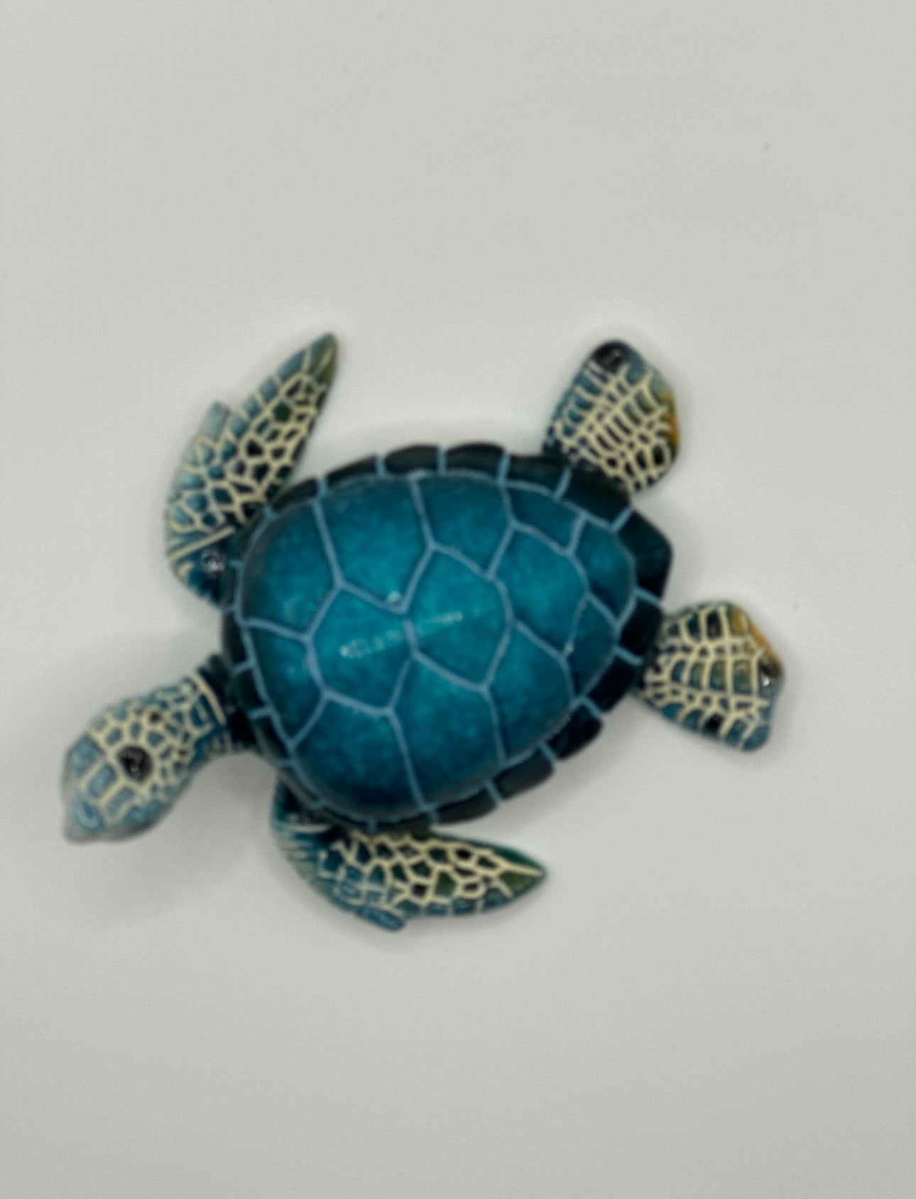 Aqua Turtle Figurine 3.5