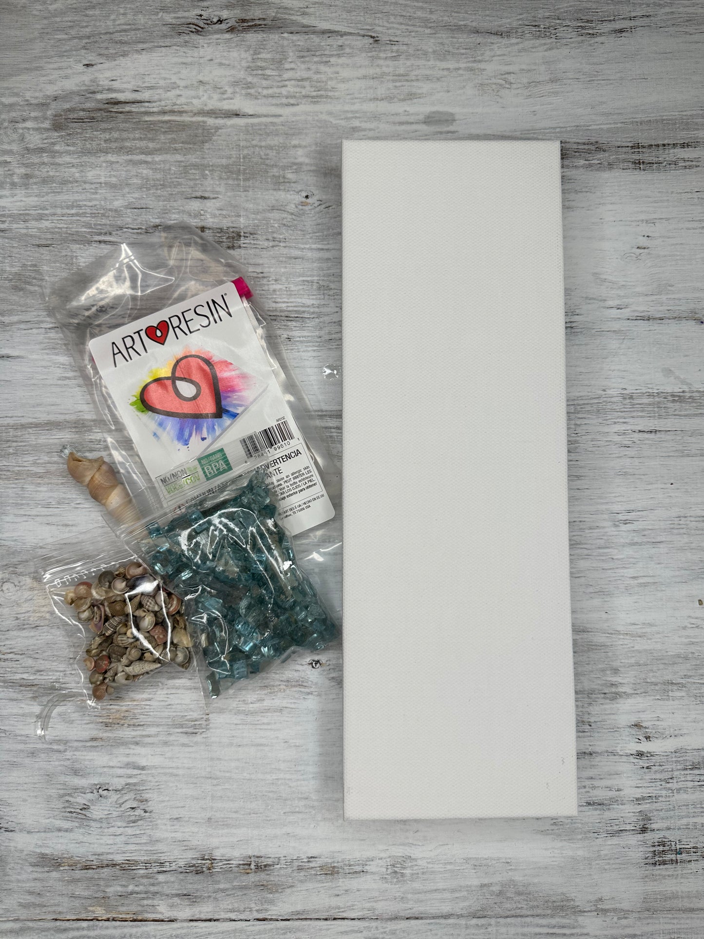 Christmas Tree Glass & Seashell Resin Kit