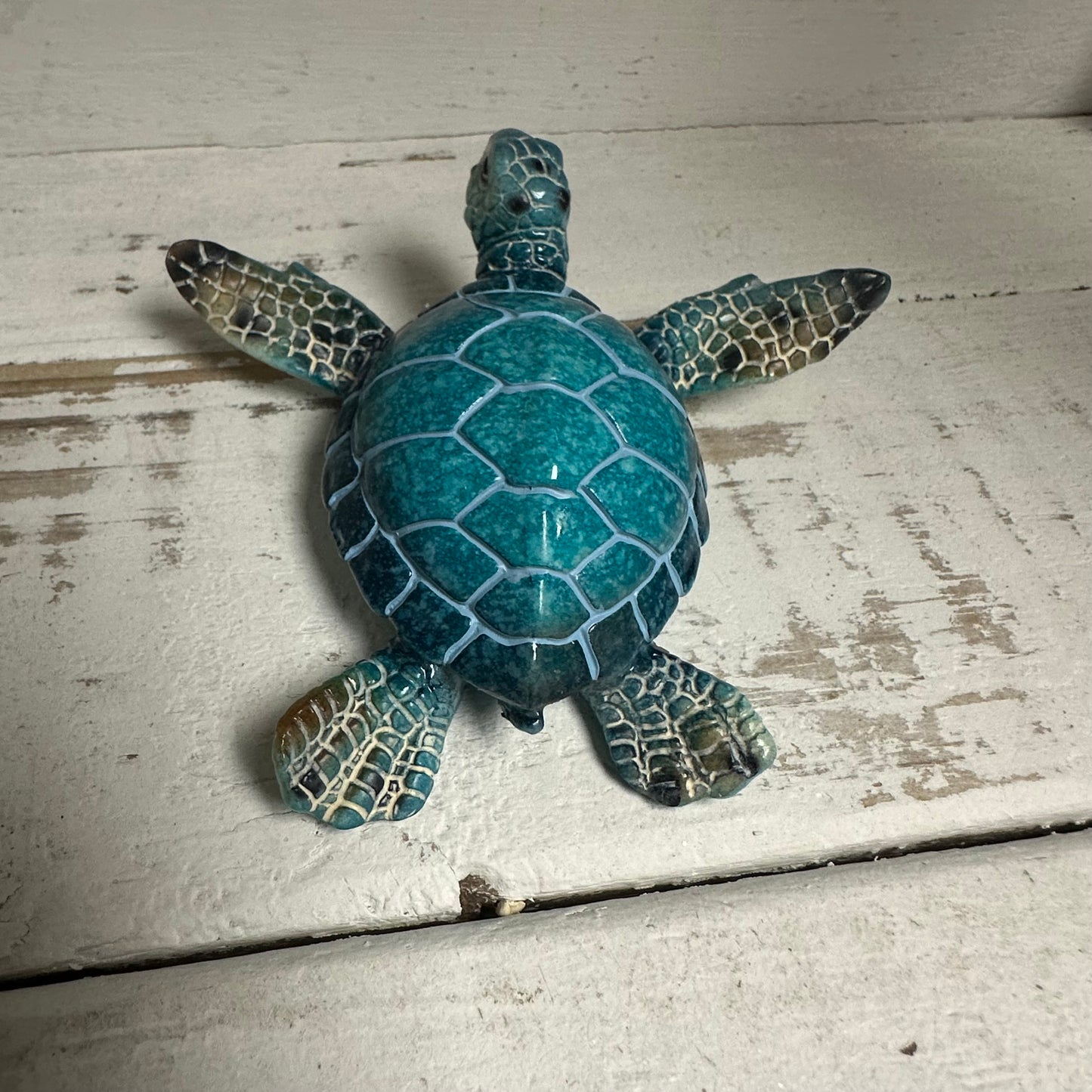 Bulk Q4 Lg Aqua Sea Turtle Figurine