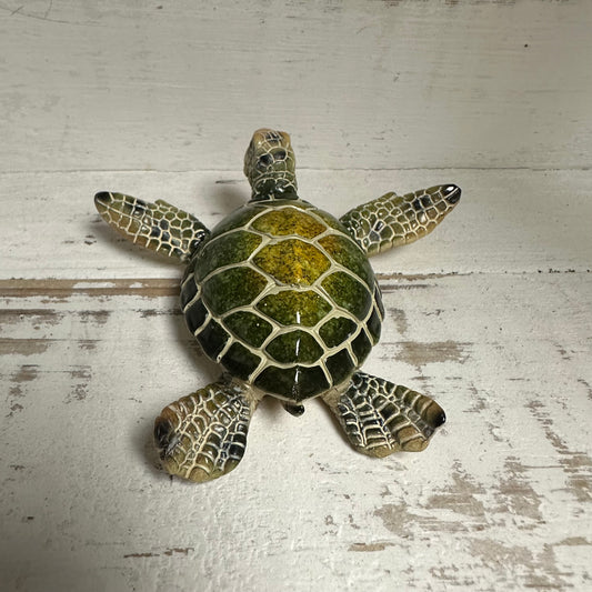 Lg Green Sea Turtle Figurine