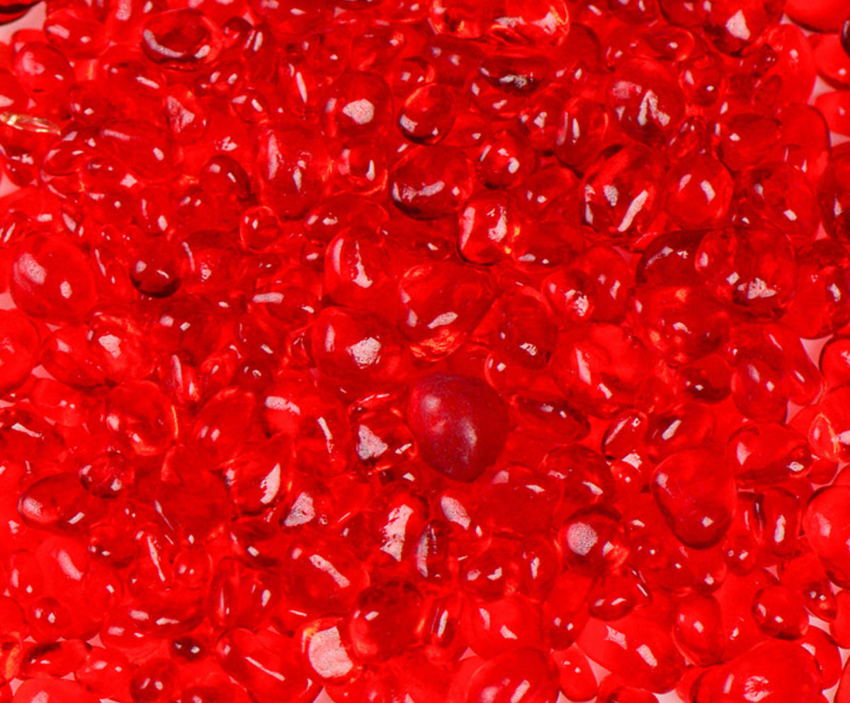 Strawberry Red Rounded Glass-8oz – Deep South Shelling