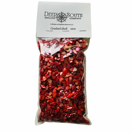 Deep Red Crushed Shell