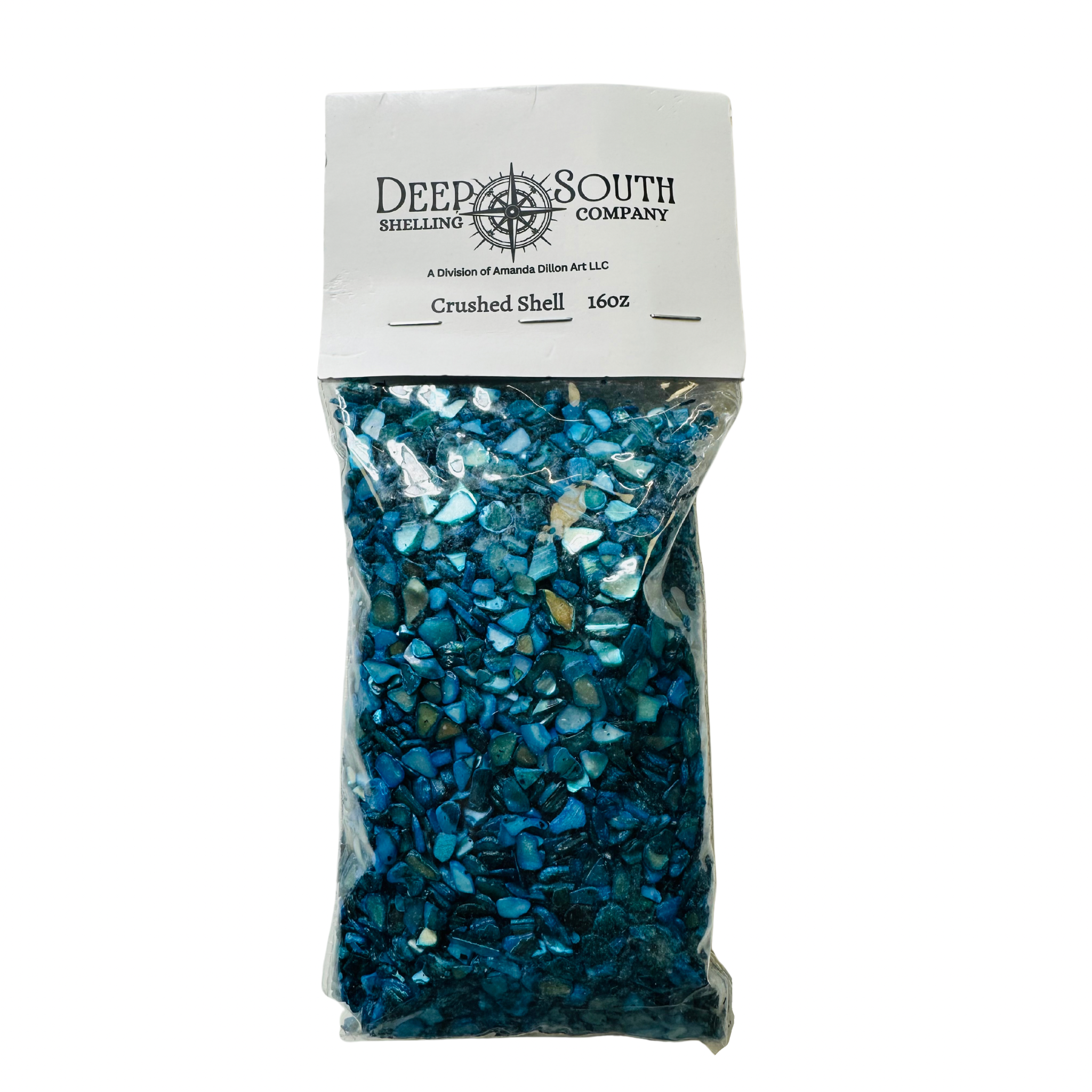 Deep Aqua Small Crushed Shell
