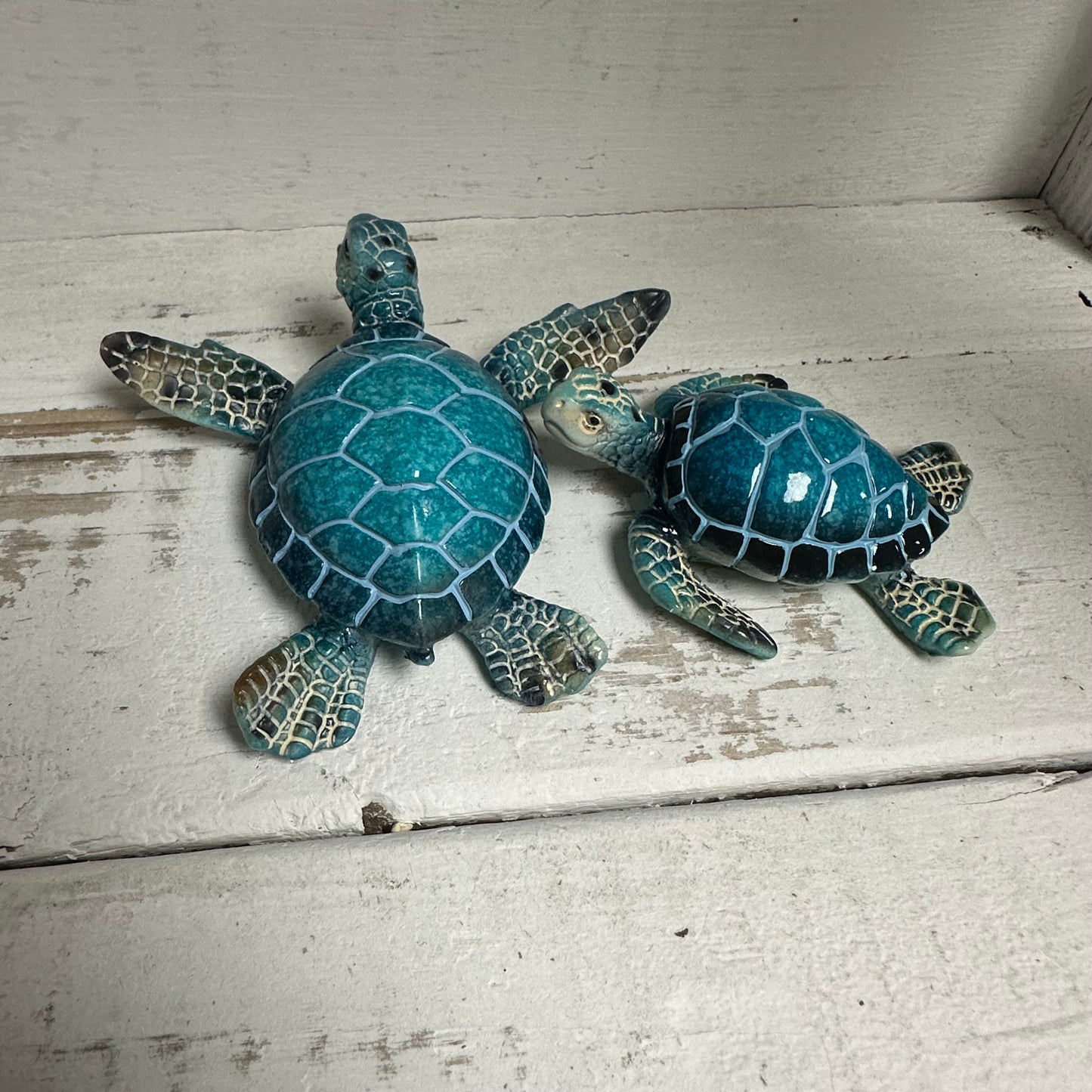 Bulk Q4 Lg Aqua Sea Turtle Figurine