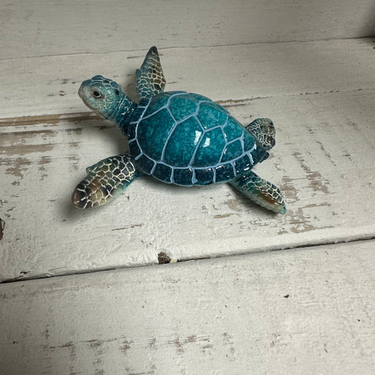 Bulk Q4 Lg Aqua Sea Turtle Figurine