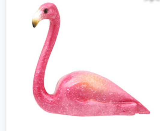 Sitting Flamingo Figurine