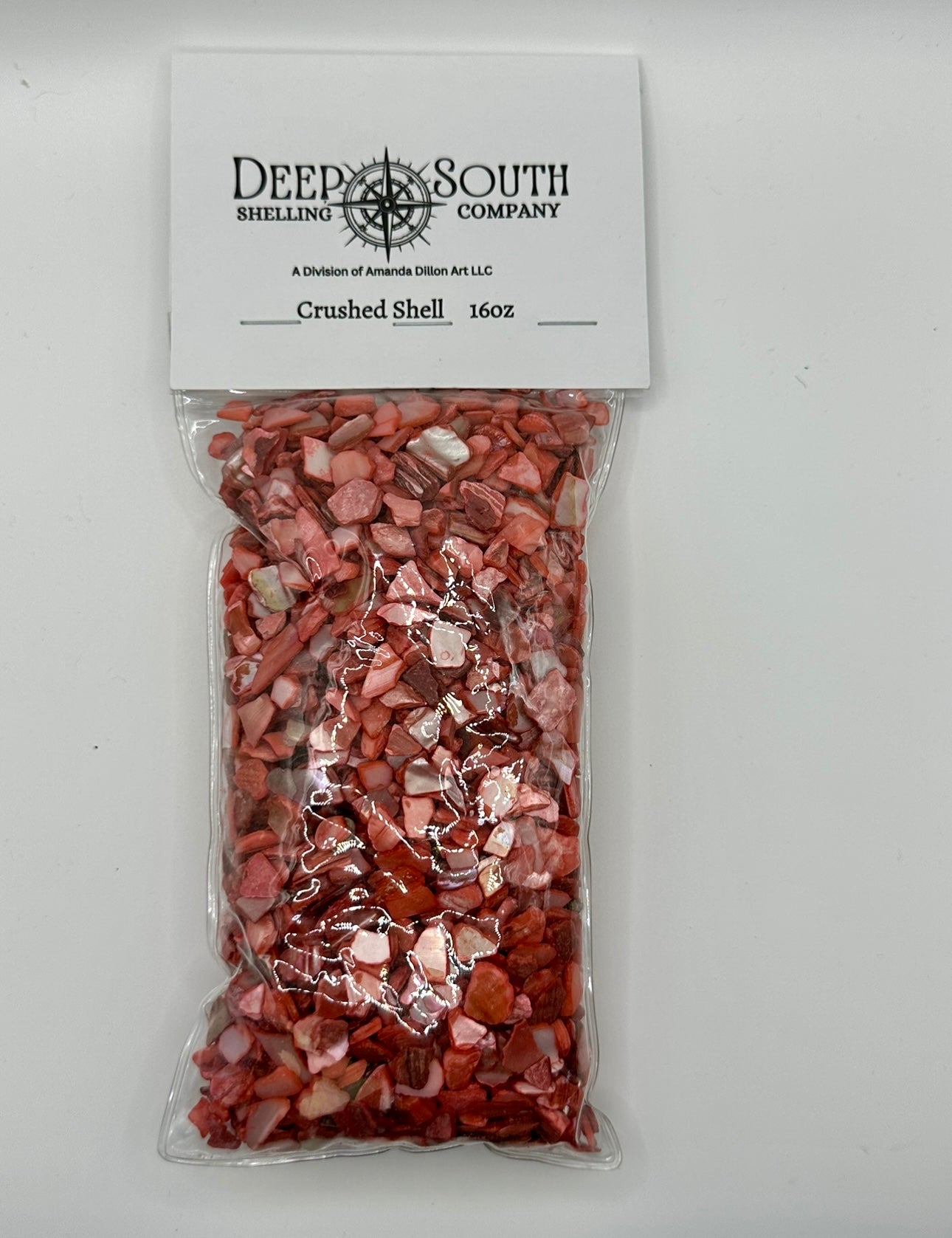 Coral Red Crushed Natural Shell Mix