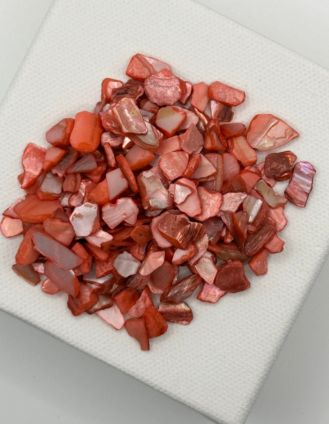 Coral Red Crushed Natural Shell Mix