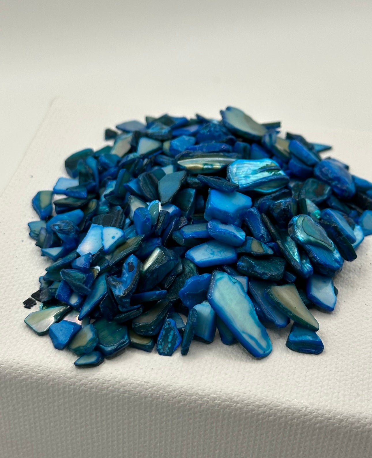 Deep Aqua Crushed Natural Shell Mix