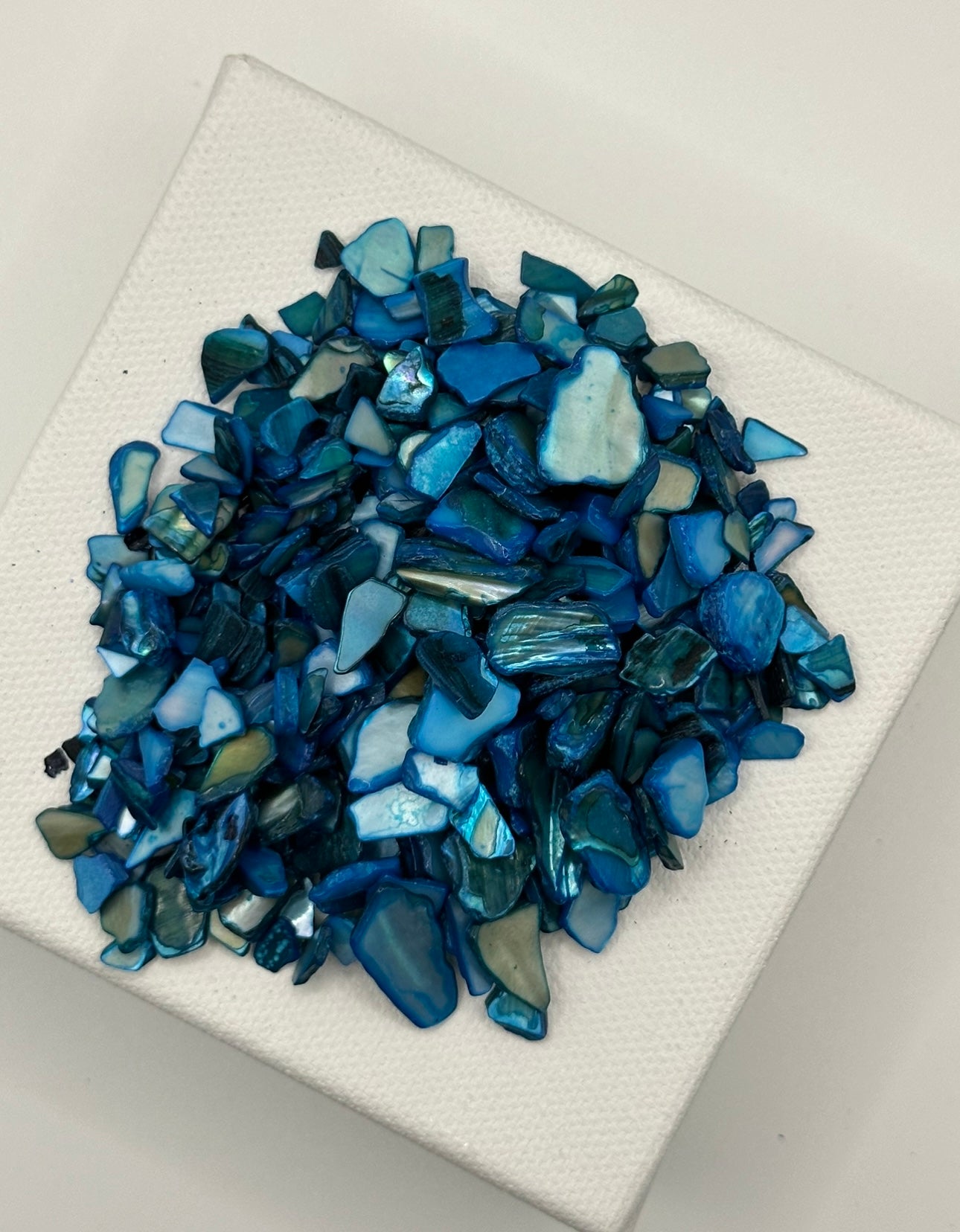 Deep Aqua Crushed Natural Shell Mix