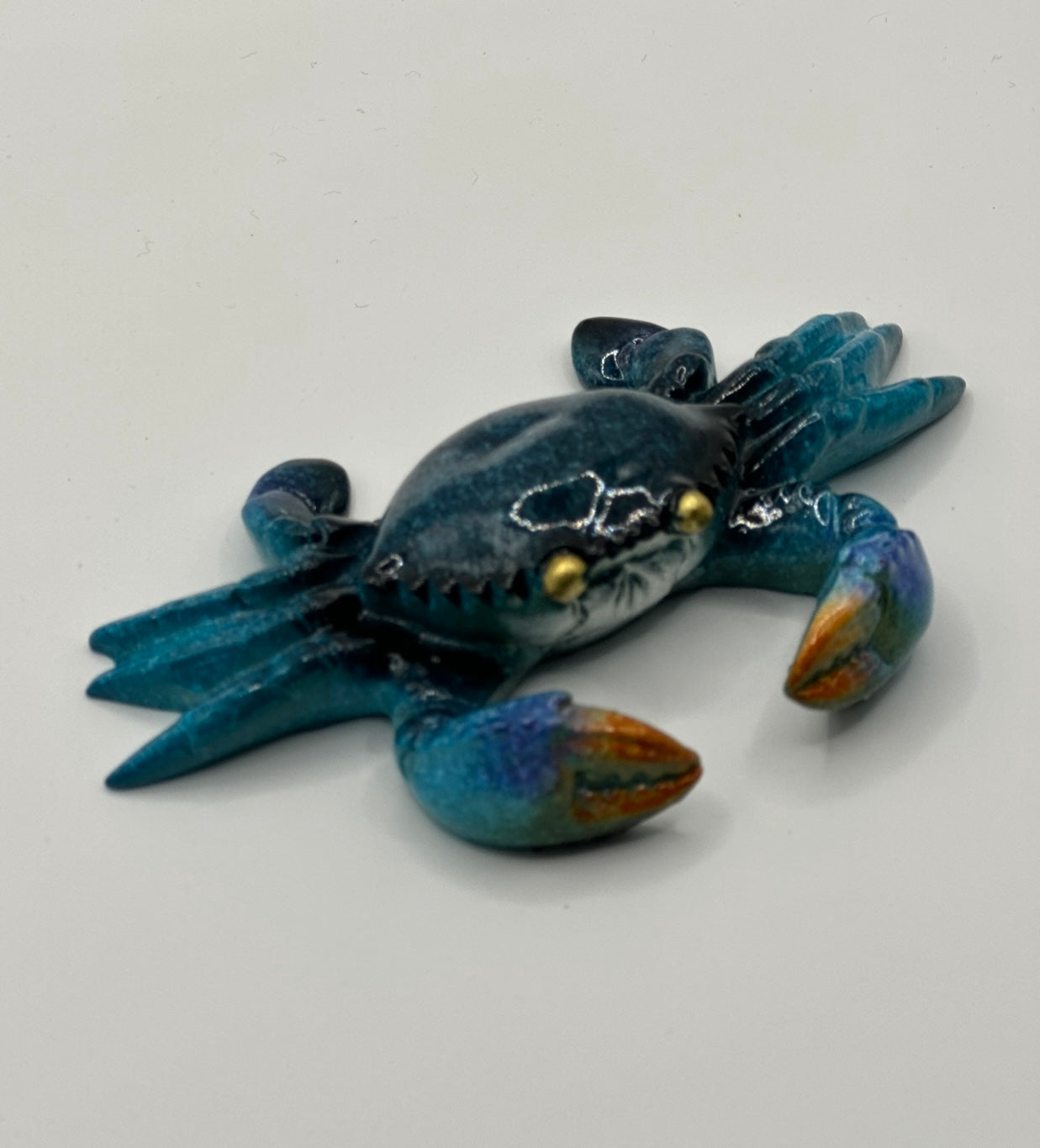 Blue Crab Figurine 4"