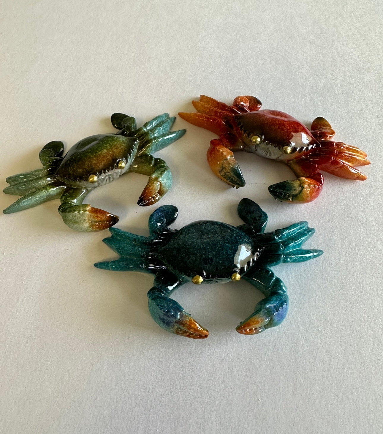 Blue Crab Figurine 4"