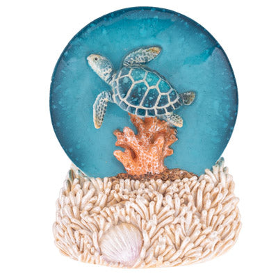 Turtle Snow Globe Magnet