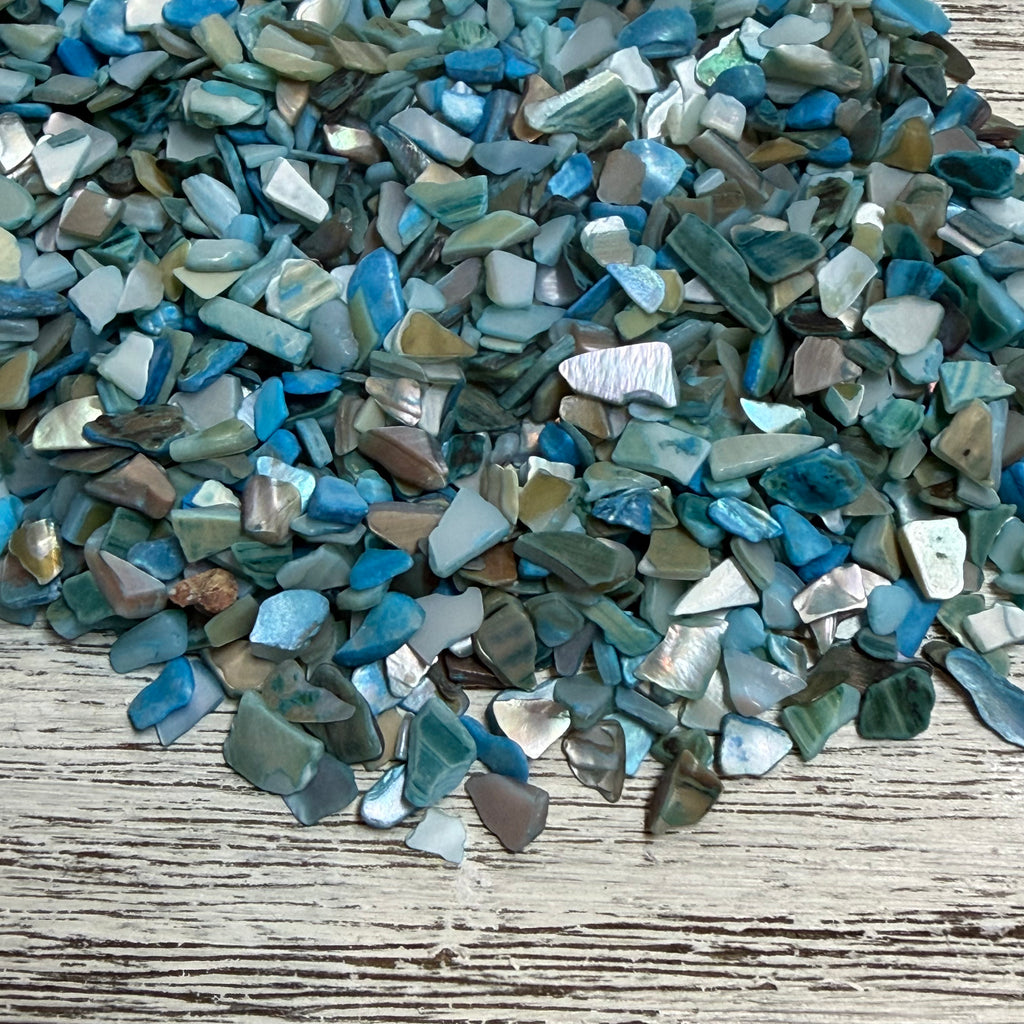 Seabreeze Blue Colored Crushed Shell | Coastal Resin Art Filler | Deep ...